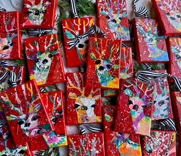 Peppermint Taffy Pull Red Reindeer