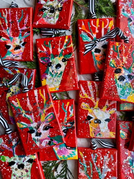 Peppermint Taffy Pull Red Reindeer