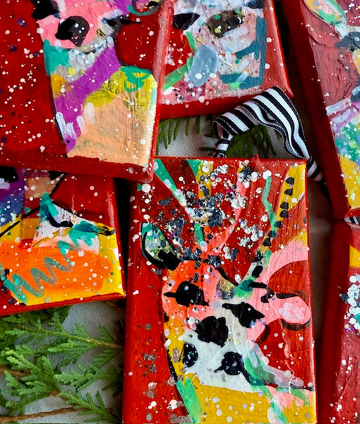 Peppermint Taffy Pull Red Reindeer