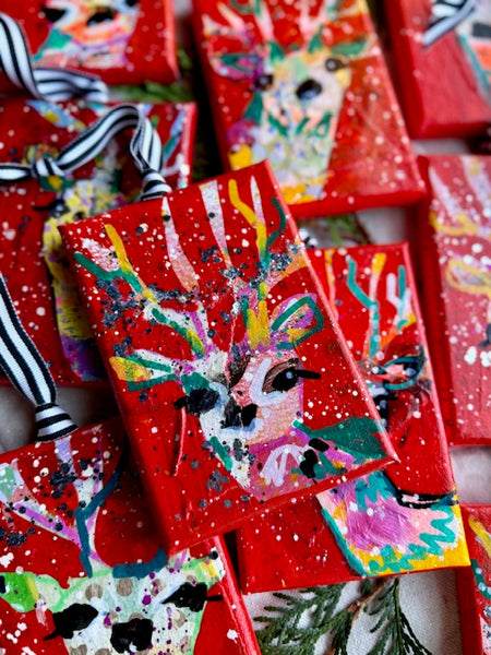 Peppermint Taffy Pull Red Reindeer