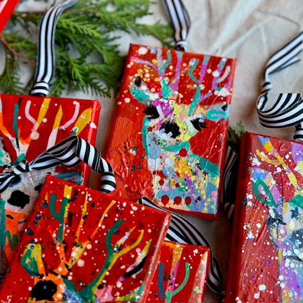 Peppermint Taffy Pull Red Reindeer