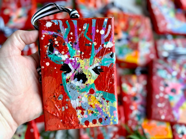 Peppermint Taffy Pull Red Reindeer