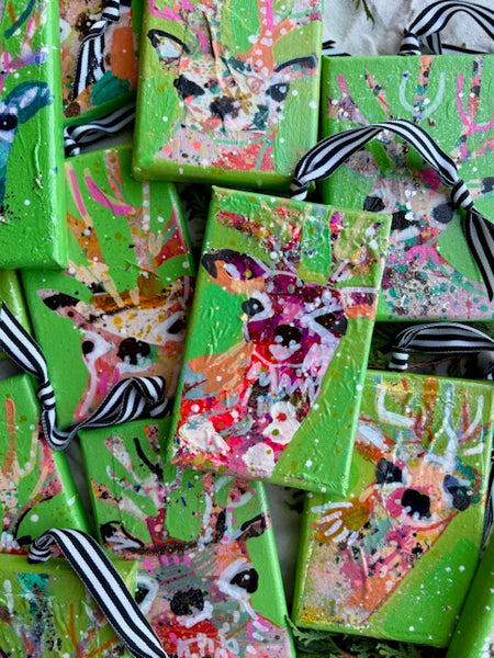 Footie Pajamas Green Reindeer