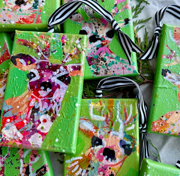 Footie Pajamas Green Reindeer