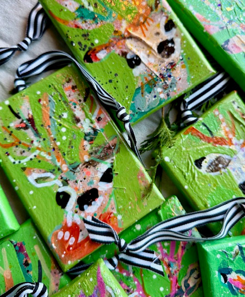 Footie Pajamas Green Reindeer