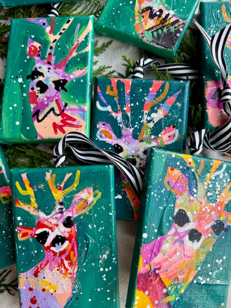 Midwinter Mint-Whip Teal Reindeer