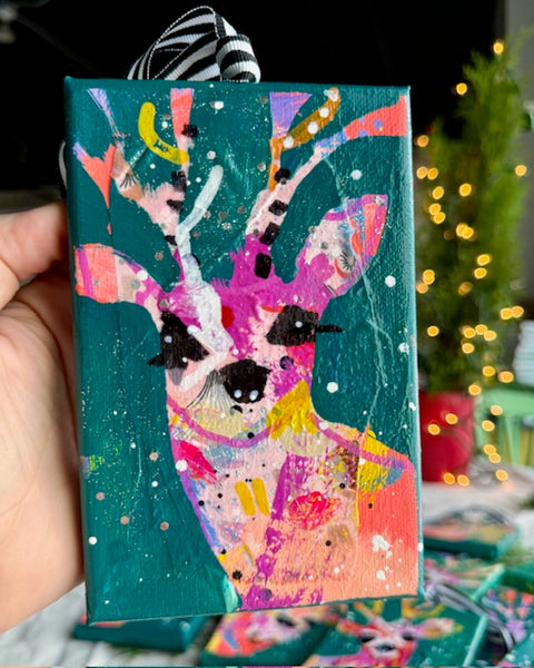 Midwinter Mint-Whip Teal Reindeer