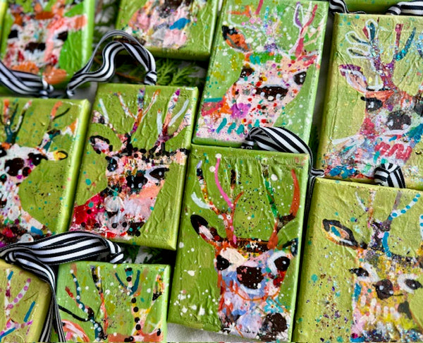 Jello Salad Lime Green Reindeer