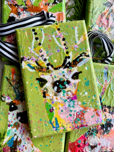 Jello Salad Lime Green Reindeer