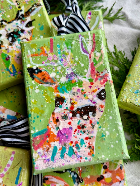 Jello Salad Lime Green Reindeer