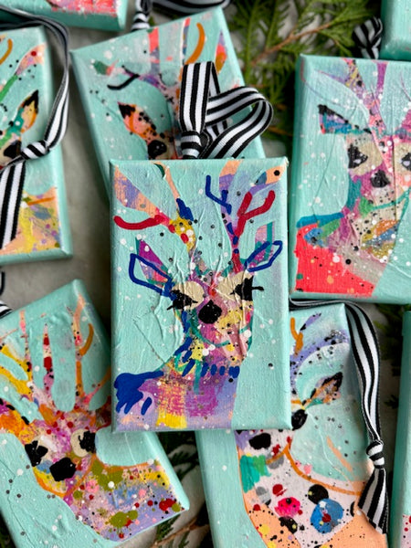 Angel-Choir Aqua Reindeer