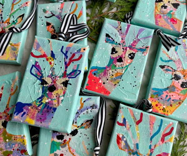 Angel-Choir Aqua Reindeer