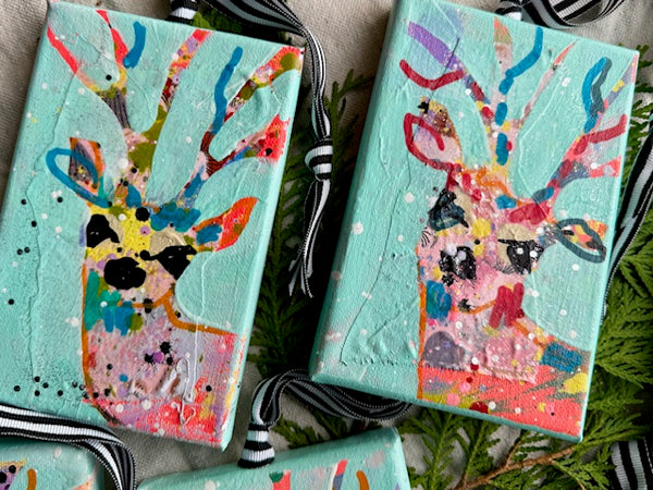 Angel-Choir Aqua Reindeer