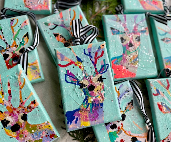 Angel-Choir Aqua Reindeer