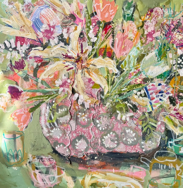 "Cream Soda and Stargazer Lilies" LW110526