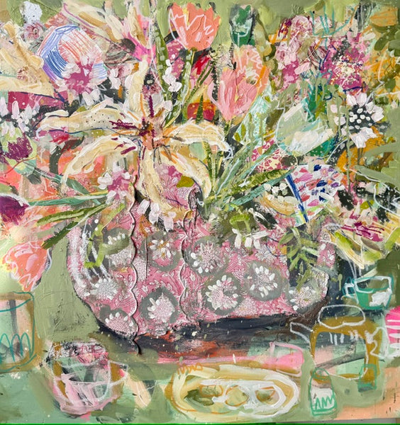 "Cream Soda and Stargazer Lilies" LW110526