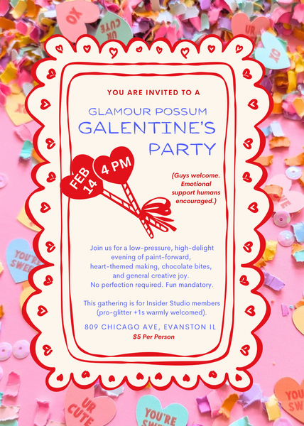 Glamour Possum Galentines Party | Evanston IL | Feb 14