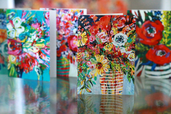 Big Ol' Batch of Ten Sets of Floral Greeting Cards (100 cards total)